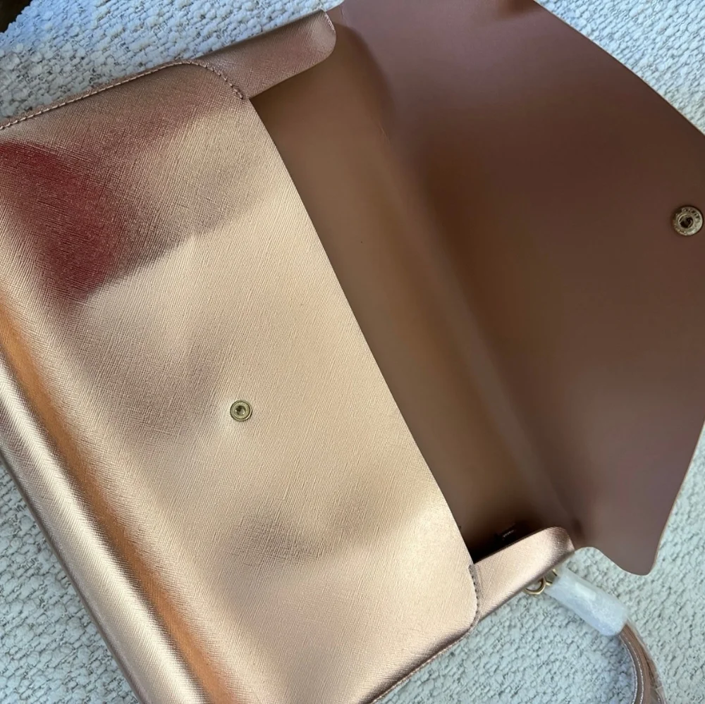 Kay Ali Rose Gold Clutch and Laptop Pouch